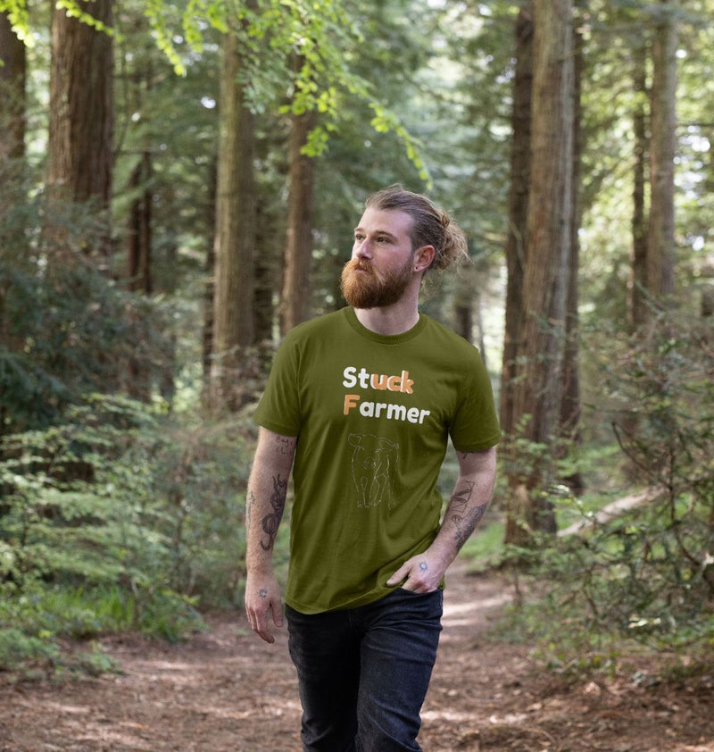 Stuck Farmer Men's Organic Cotton T-shirt